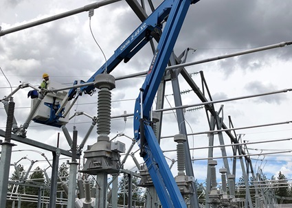 Z-45 SUB operating in a substation