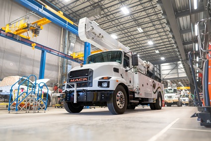 Terex Mack all-electric bucket truck