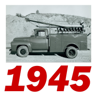 Terex first digger derrick in 1945