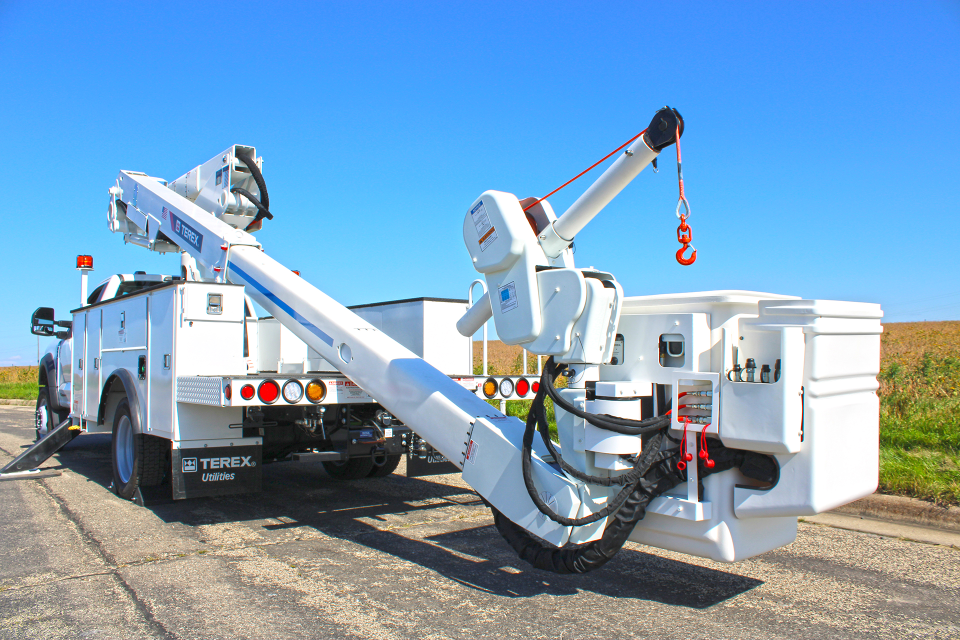 Terex TRX Series telescopic boom and Terex Ranger jib
