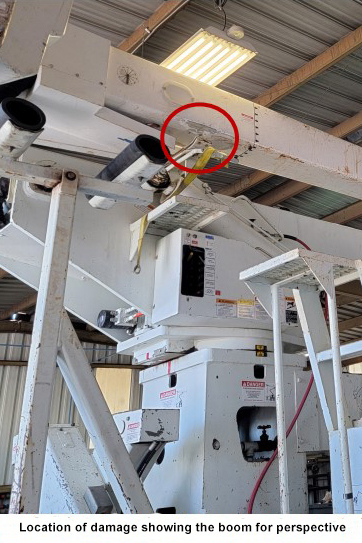 Fiberglass Damage on Boom