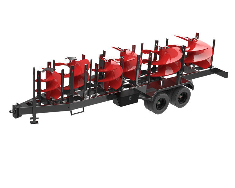 Terex auger trailer