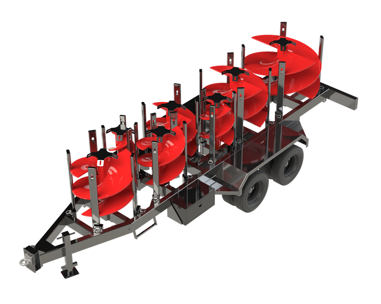 Terex auger trailer 7AT24K