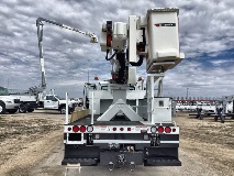 Rearview of Optima TC55 bucket truck
