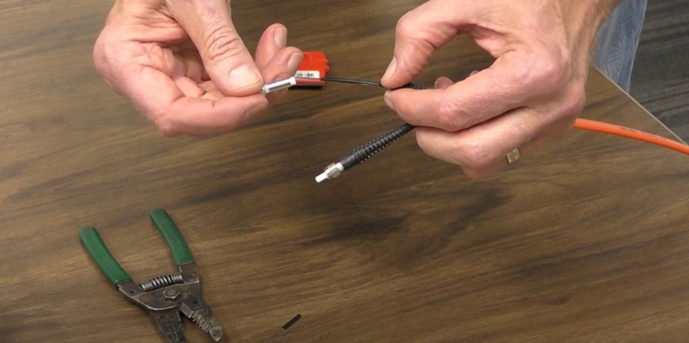 Terex technician terminating cable