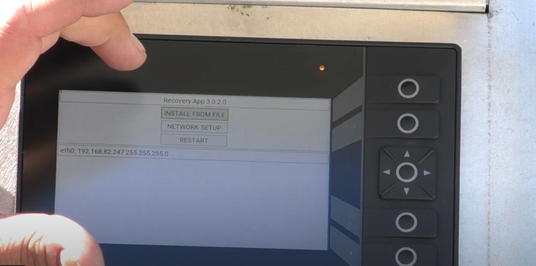 Updating software on Terex bucket truck